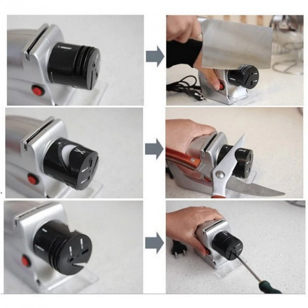 Электрическая точилка для ножей и ножниц 220W HD181, Knife Shaper для ...