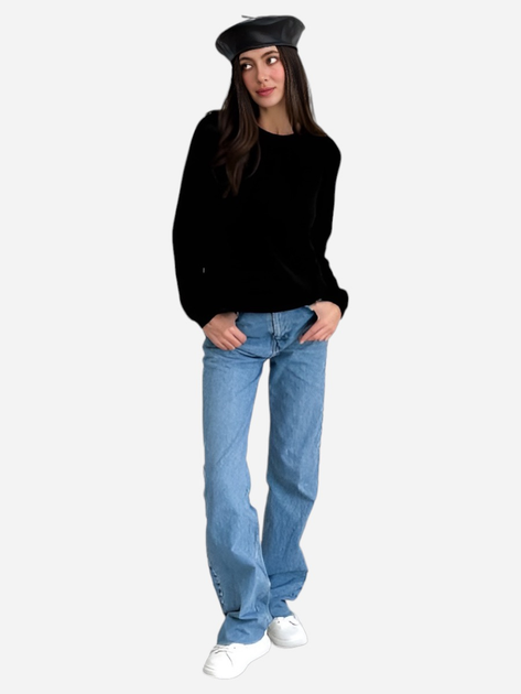 Акція на Джемпер жіночий ARTKNIT Cotton L/XL Чорний від Rozetka