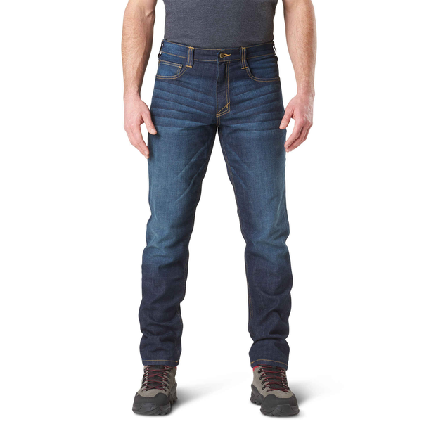 Штани тактичні джинсові 5.11 Tactical Defender-Flex Slim Jeans Dark Wash Indigo W38/L30 (74465-649) - изображение 1