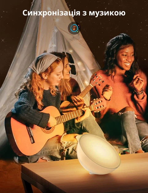 Умный портативный LED светильник Philips Hue Go V2 White and Color