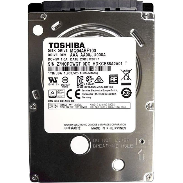 Жорсткий диск Toshiba 2,5 1Tb (MQ04ABF100) Б/в – фото, отзывы ...