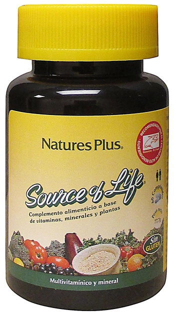 Suplement diety Natures Plus Source Of Life 60 tabletek (807205106342) - obraz 1