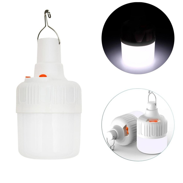Светодиодная переносная лампа LED Bulb белая аккумуляторная – фото ...