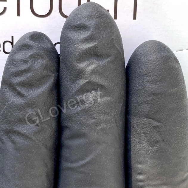 Перчатки нитриловые Medicom SafeTouch Advanced Black размер M черного цвета 100 шт - изображение 2