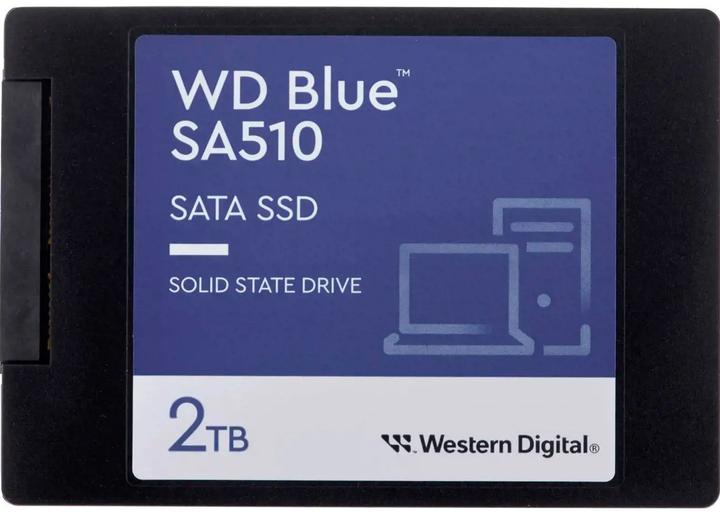 SSD диск Western Digital Blue SA510 2TB 2.5" SATAIII 3D NAND TLC (WDS200T3B0A) - изображение 1