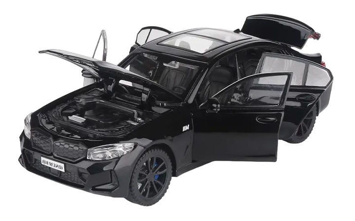 Машинка металева дитяча BMW 320i Auto Expert Чорний - Фото 5 Машинка металева дитяча BMW 320i Auto Expert Чорний - зображення 5