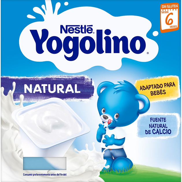 Йогурт Nestle Iogolino Natural Portion 4x100 г (7613033968051) - зображення 1