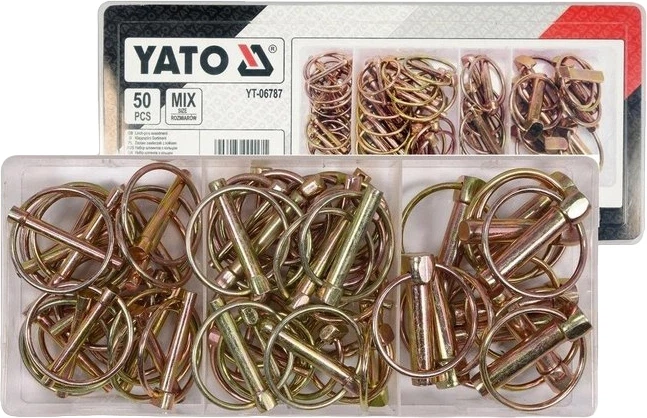 Шплінти з кільцем YATO 50 шт YT-06787 (5906083000171) - зображення 2
