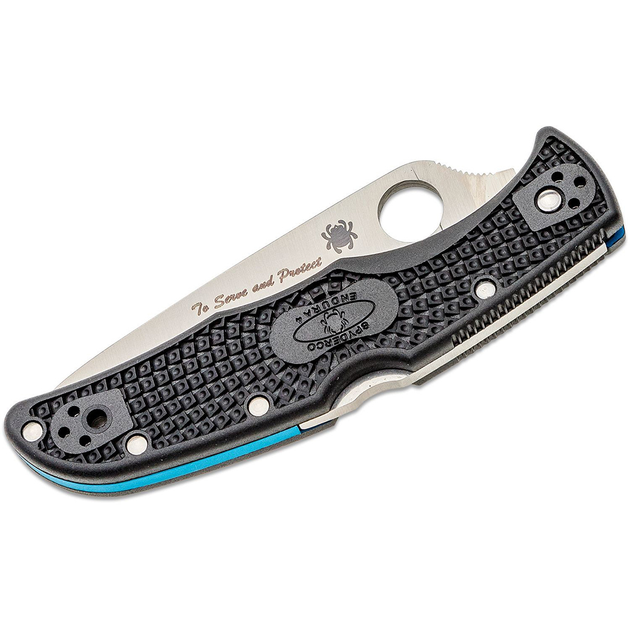 Складаний ніж Spyderco Endura 4 Thin Blue Line C10FPSBKBL - зображення 2