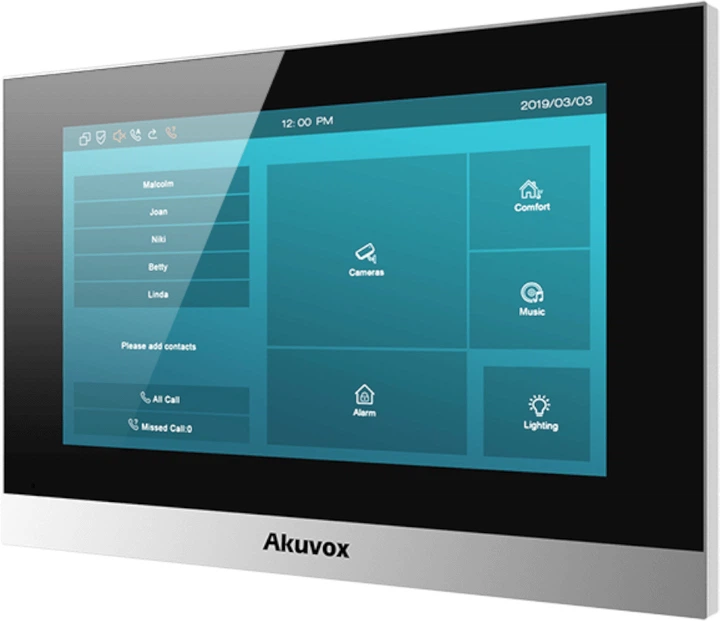 Wideodomofon SIP Akuvox C313W 7" na Linux z Wi-Fi (C313W Silver) - obraz 3