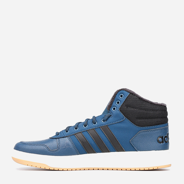 Zimowe sneakersy męskie wysokie ocieplane adidas Hoops 2.0 Mid GZ7939 43.5 (9UK) 27.5 cm Granatowe (4064047615333) - obraz 3