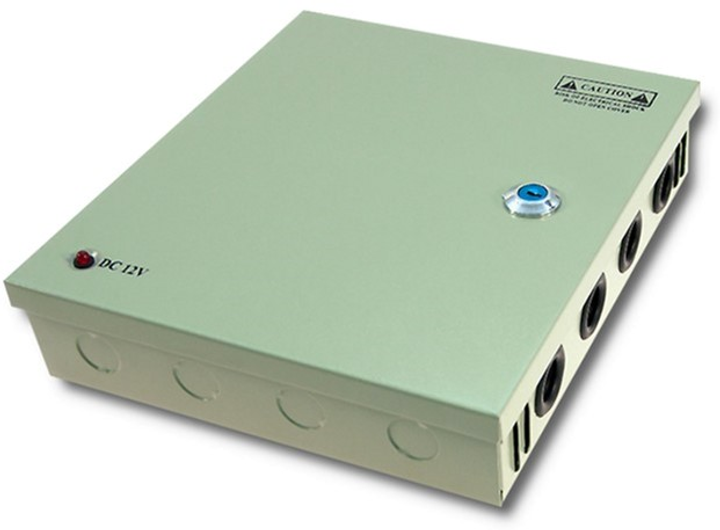 Zasilacz impulsowy Qoltec 12VDC, 10A, 9 kanałów (50953) (5901878509532) - obraz 3