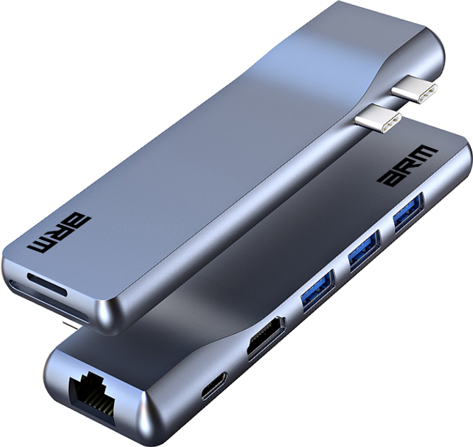 Хаб USB-C для MacBook M-серии ArmorStandart HDMI + LAN + PD + 3USB + TF ...