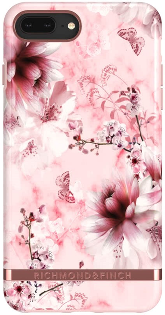 Etui plecki Richmond&Finch PinkMarble Floral do Apple iPhone 6 Plus/6s Plus/7 Plus/8 Plus Colourful (7350076898340) - obraz 1