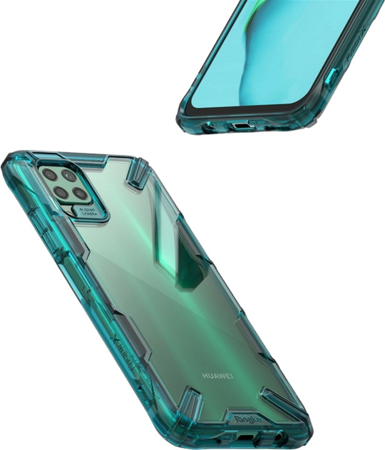 Etui plecki Ringke Fusion X do Huawei P40 lite Green (8809716071326) - obraz 2