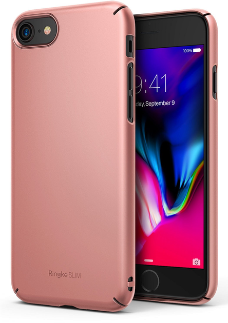 Etui plecki Ringke Slim do Apple iPhone 7/8/SE 2020 Rose Gold (8809512154230) - obraz 1