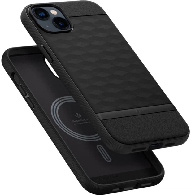 Etui plecki Spigen Caseology Magsafe Parallax MAG do Apple iPhone 14 Plus Matte Black (810083831596) - obraz 3