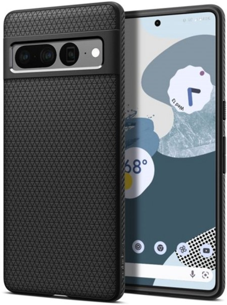 Etui plecki Spigen Liquid Air do Google Pixel 7 Pro Matte Black (8809811862669) - obraz 1