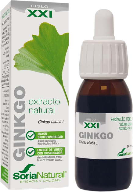 Екстракт Soria Natural Extracto Ginkgo Biloba S XXl 50 мл (8422947044756) - зображення 1