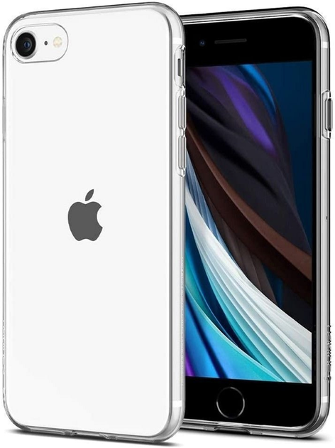 Etui plecki Spigen Liquid Crystal do Apple iPhone 7/8/SE 2020/SE 2022 Crystal Clear (8809466645518) - obraz 1