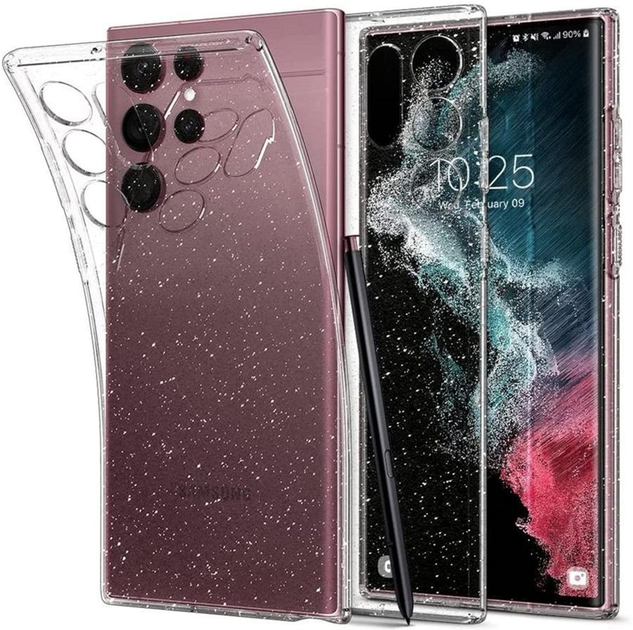 Etui plecki Spigen Liquid Crystal do Samsung Galaxy S22 Ultra Transparent (8809811855487) - obraz 1