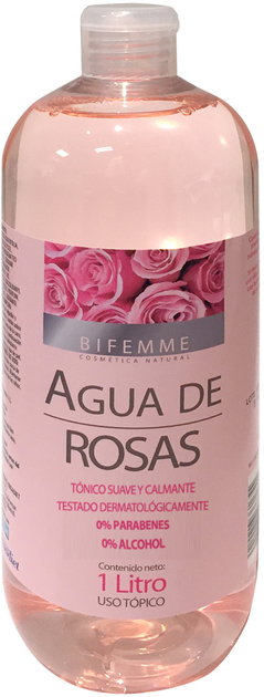 Трояндова вода Ynsadiet Bifemme Agua De Rosas 1 л (8412016361655) - зображення 1