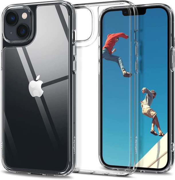 Etui plecki Spigen Quartz Hybrid do Apple iPhone 14 Crystal Clear (8809811865301) - obraz 1