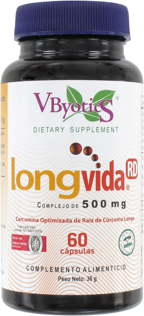 Дієтична добавка Vbyotics Long Vida 60 капсул (8521586300572) - зображення 1