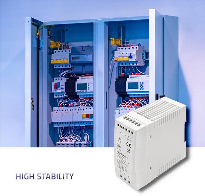 Zasilacz Qoltec na szynę DIN 40 W, 24 V, 1,67 A, Slim White (50911) (5901878509112) - obraz 6