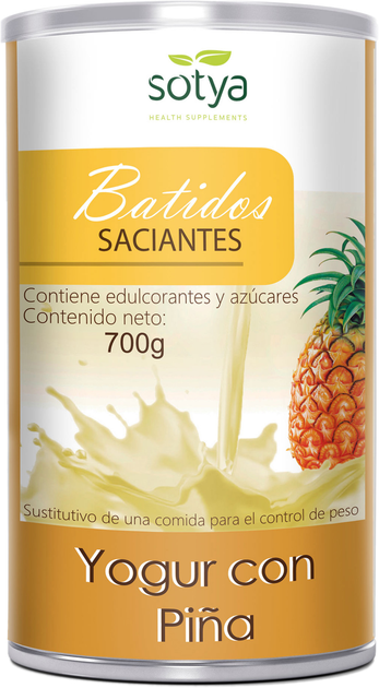 Suplement diety Sotya Batidos Saciante Yogur Pina 700 g (8427483010210) - obraz 1