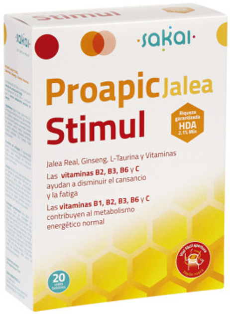 Suplement diety Sakai Proapic Jalea Stimul 20 ampułek (8423245080132) - obraz 1