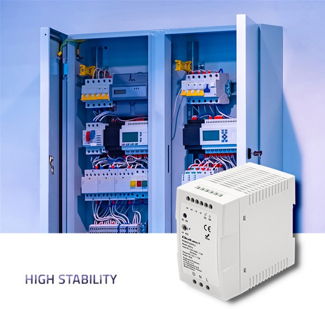 Zasilacz Qoltec na szynę DIN 90 W, 12 V, 7,5 A, Slim White (50914) (5901878509143) - obraz 5