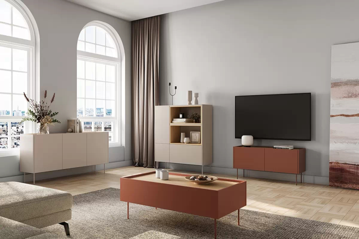 Високий комод см з тумбою, полицями та ящиком Desin 120 Bogart 120x140x40 (DESINKOMODAWYSOKA1202D1SZ) 155566 - зображення 8