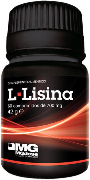 Дієтична добавка Mgdose L-Lisina 700 мг 60 таблеток (8422947597085) - зображення 1