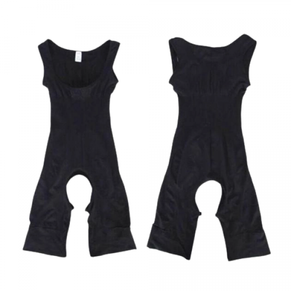 Комбидресс для коррекции фигуры Slim Shapewear Корректирующее белье утягивающие (размер L/XL) Черный - изображение 2