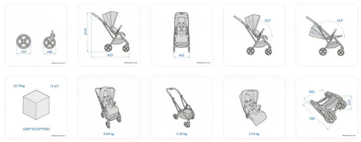 Прогулочная коляска Maxi-Cosi Leona 2 Essential Green 1204050111 - Фото 11 Прогулочная коляска Maxi-Cosi Leona 2 Essential Green 1204050111 - изображение 11