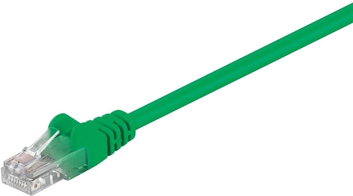 Kabel Goobay CAT 5e U/UTP krosowy 0.5 m Zielony (4040849683381) - obraz 1