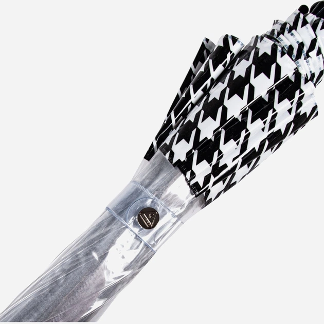 Зонт трость Fulton FULL042 механический Houndstooth-Border/Черный (2900000179769) - изображение 7