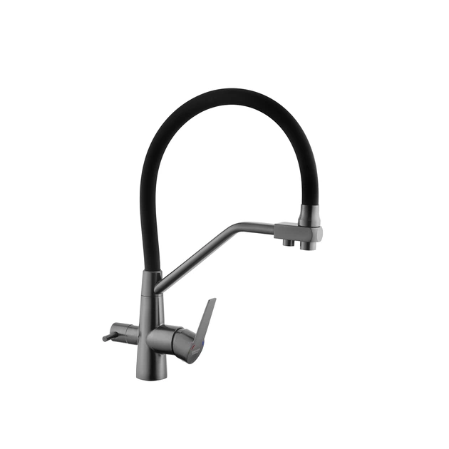 Смеситель для кухни KRONER KRP Edelstahl Klassisch - PVD03817BLK - изображение 4