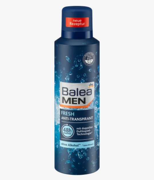 Дезодорант спрей Balea чоловічий Fresh 200 мл (4058172585135) - Фото 1 Дезодорант спрей Balea чоловічий Fresh 200 мл (4058172585135) - изображение 1