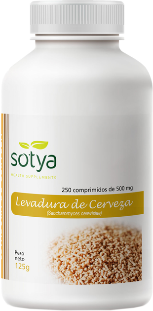 Suplement diety Sotya Levadura Cerveza 500 mg 250 tabletek (8427483002505) - obraz 1