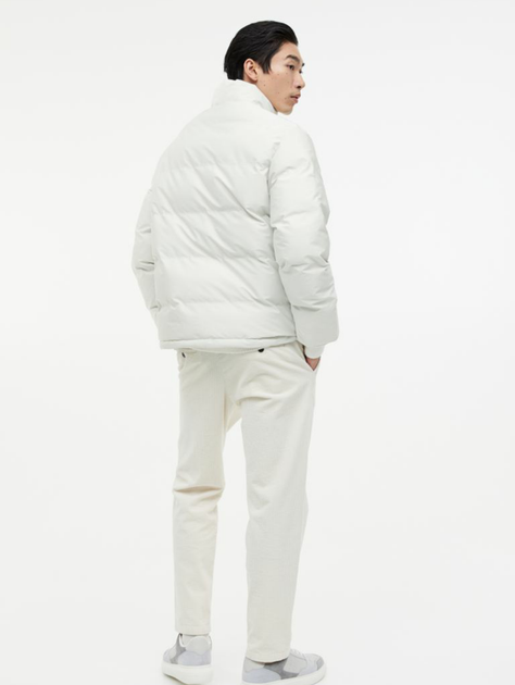 Чоловіча куртка Regular Fit H&M (56347) L Біла - изображение 7