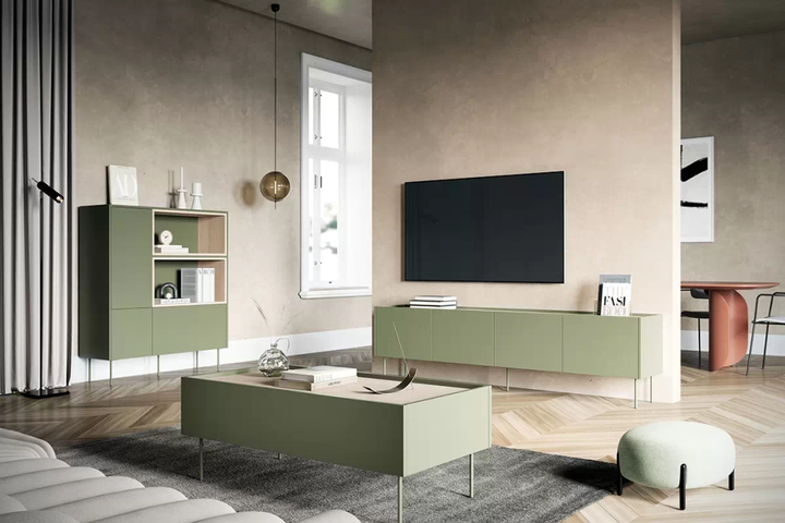 Високий комод см з тумбою, полицями та ящиком Desin 120 Bogart 120x140x40 (DESINKOMODAWYSOKA1202D1SZ) 156819 - зображення 8