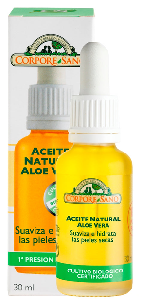 Олія для обличчя Corpore Sano Aceite Natural Aloe Vera 30 ml Bio (8414002875368) - зображення 1