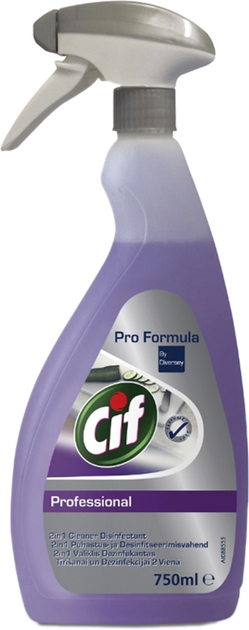 Środek czyszczący Cif Professional 2 in 1 Cleaner Disinfectant 750 ml (7615400189229) - obraz 1