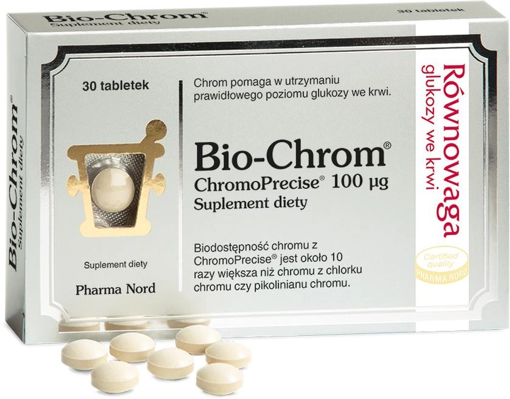 Біологічно активна добавка Pharma Nord Bio-Chrom 30 таблеток (5709976050105) - зображення 1