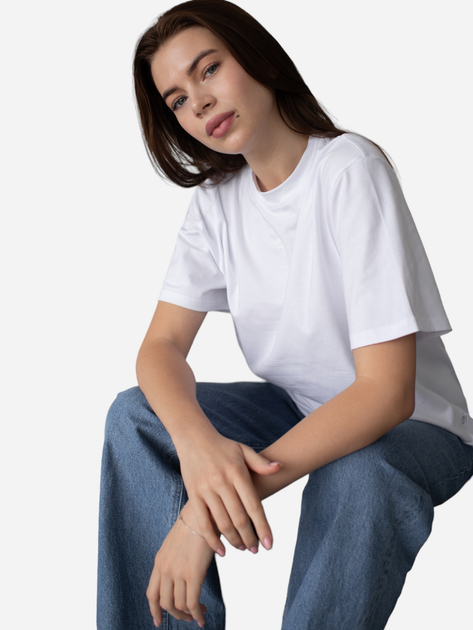 Футболка оверсайз длинная женская Lelit 1191545 3XL Белая ...