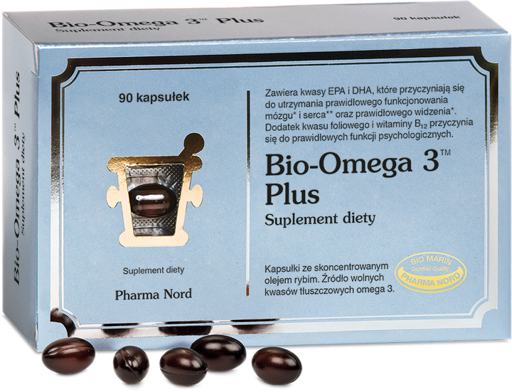 Біологічно активна добавка Pharma Nord Bio-Omega 3 Plus 90 капсул (5709976288300) - зображення 1