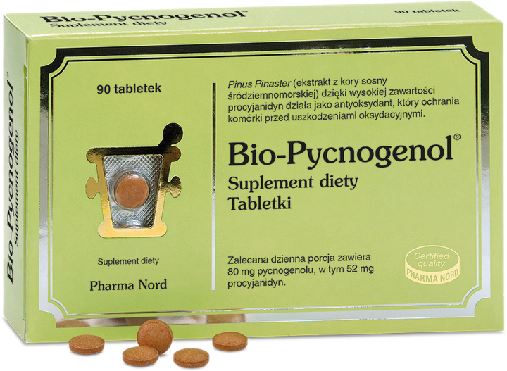 Біологічно активна добавка Pharma Nord Bio-Pycnogenol 90 таблеток (5709976245303) - зображення 1