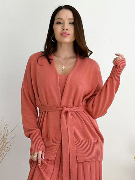 Кардиган в'язаний жіночий ARTKNIT Joy L-XL Кораловий від Rozetka на платформі USKIDKA Акція на Кардиган в'язаний жіночий ARTKNIT Joy L-XL Кораловий від Rozetka